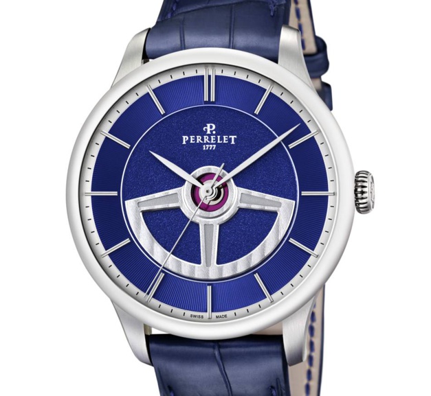 Perrelet : sa First Class Double Rotor se pare de bleu Perrelet : sa First Class Double Rotor se pare de bleu