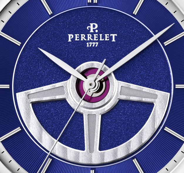 Perrelet : sa First Class Double Rotor se pare de bleu Perrelet : sa First Class Double Rotor se pare de bleu