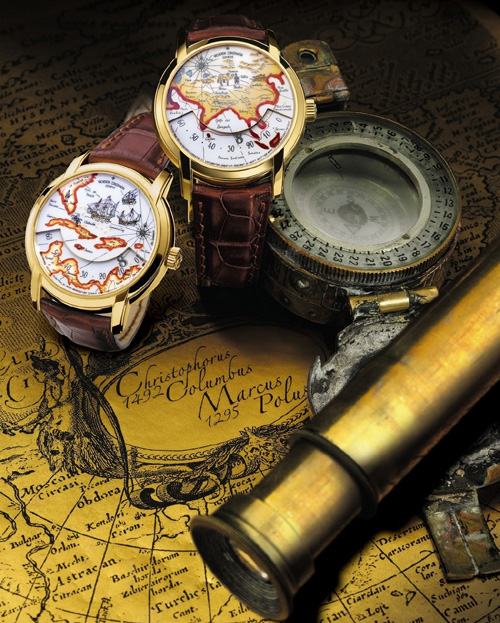 Vacheron Constantin rend hommage à Marco Polo et Christophe Colomb et fait voyager l’heure… Vacheron Constantin rend hommage à Marco Polo et Christophe Colomb et fait voyager l’heure…