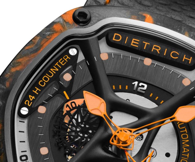 Dietrich O.Time : un étonnant carbone forgé coloré Dietrich O.Time : un étonnant carbone forgé coloré