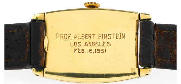 Antiquorum met en vente la montre Longines d’Albert Einstein