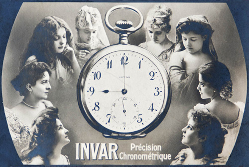 Carte postale de la Fabrique INVAR, publicité des années 1920. MIH / BM Carte postale de la Fabrique INVAR, publicité des années 1920. MIH / BM