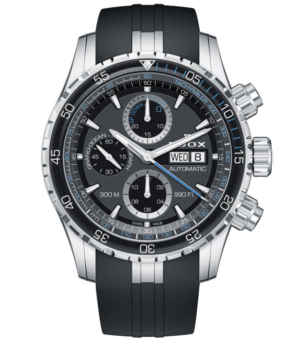 Edox Grand Ocean black dial