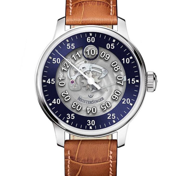MeisterSinger Salthora Meta Transparente : temps sautant transparent MeisterSinger Salthora Meta Transparente : temps sautant transparent