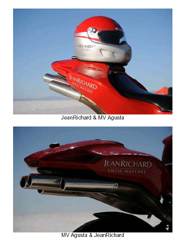 JeanRichard et MV Agusta à Bonneville pour un record du monde de vitesse à moto JeanRichard et MV Agusta à Bonneville pour un record du monde de vitesse à moto