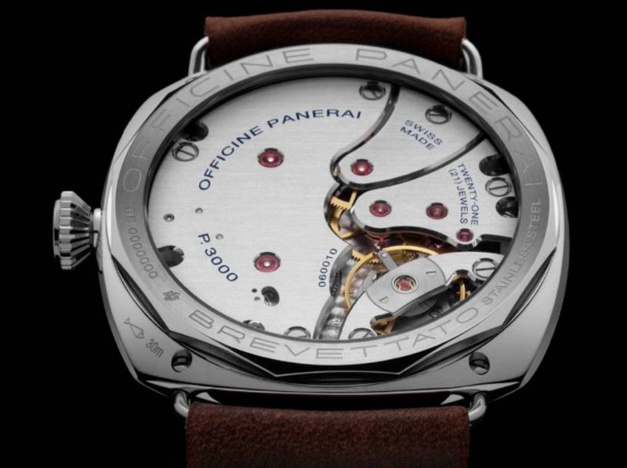 Panerai 3 Days Acciaio Radiomir : dessous dessus