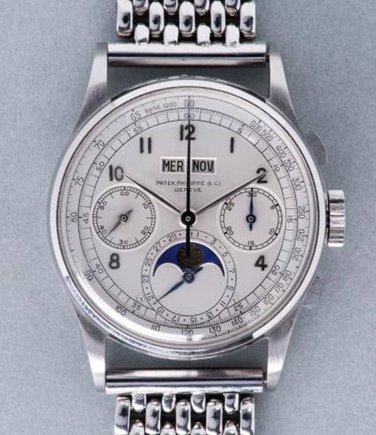 Patek 1518 stainless steel, Copyright Phillips Patek 1518 stainless steel, Copyright Phillips