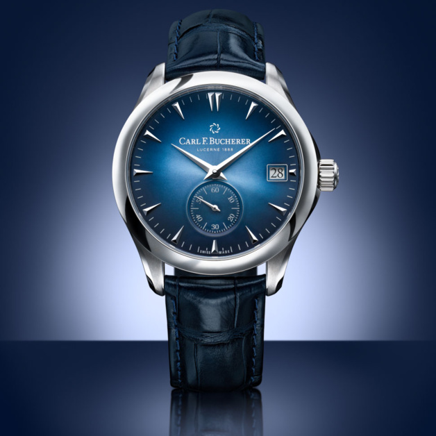 Carl F. Bucherer Manero Peripheral : série spéciale bleue