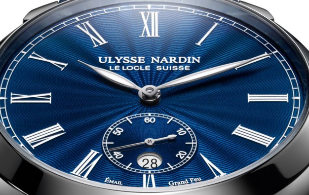 Ulysse Nardin Classico Manufacture : émail Grand Feu bleu