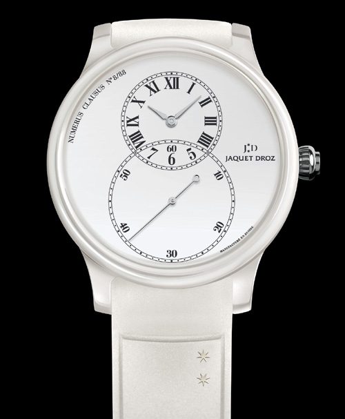Jaquet Droz : deux « Grande Seconde » en céramique… l’une blanche immaculée et l’autre, noir absolu Jaquet Droz : deux « Grande Seconde » en céramique… l’une blanche immaculée et l’autre, noir absolu