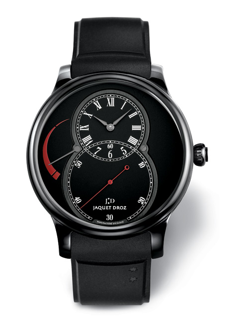 Jaquet Droz : deux « Grande Seconde » en céramique… l’une blanche immaculée et l’autre, noir absolu Jaquet Droz : deux « Grande Seconde » en céramique… l’une blanche immaculée et l’autre, noir absolu