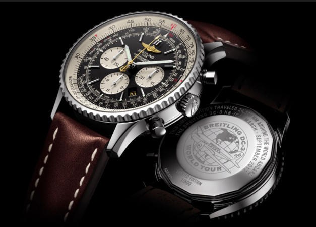Breitling : son DC-3 embarque une Navitimer au tour du monde Breitling : son DC-3 embarque une Navitimer au tour du monde