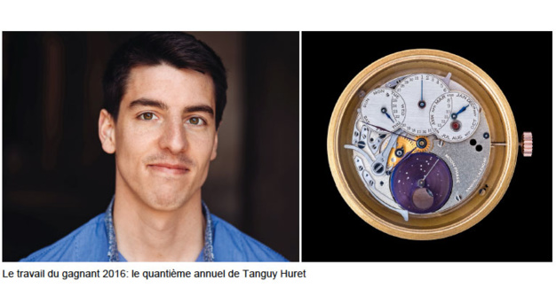 Tanguy Huret reçoit le Prix d'Excellence F.A. Lange 2016 Tanguy Huret reçoit le Prix d'Excellence F.A. Lange 2016