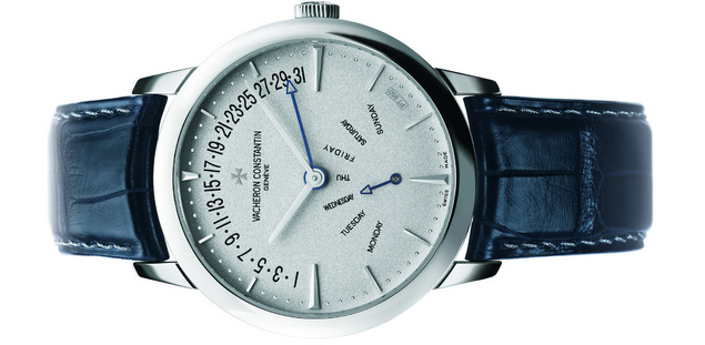 Patrimony Date et Jour Rétrogradants Collection Excellence Platine : encore plus loin dans le « tout platine »