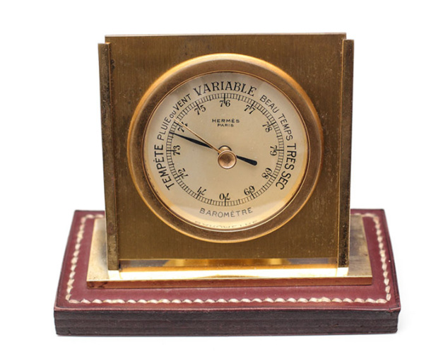 Baromètre de bureau Hermès pour Dupré-Lafon Baromètre de bureau Hermès pour Dupré-Lafon