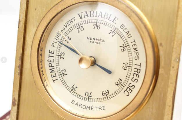Baromètre de bureau Hermès pour Dupré-Lafon Baromètre de bureau Hermès pour Dupré-Lafon