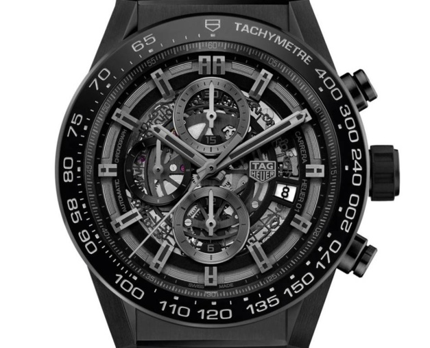 TAG Heuer Carrera Heuer-01 Chrono Full Black Mat Ceramic 45mm