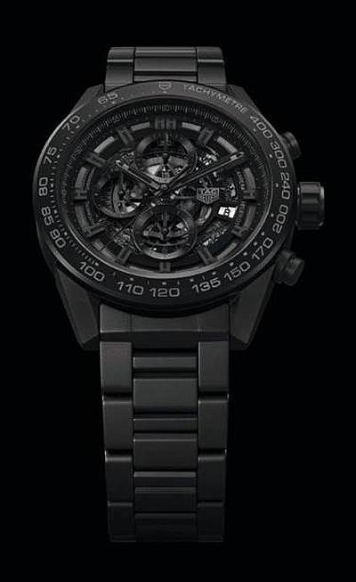 TAG Heuer Carrera Heuer-01 – In-house Chrono Full Black Mat Ceramic 45mm