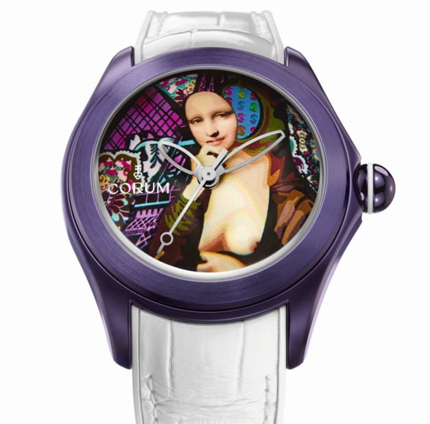 Corum Bubble by Elisabetta Fantone : 60 secondes sur la Joconde Corum Bubble by Elisabetta Fantone : 60 secondes sur la Joconde