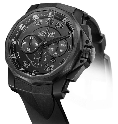 Corum dévoile son chronographe Admiral's Cup Black Hull 48 : noir c’est noir !