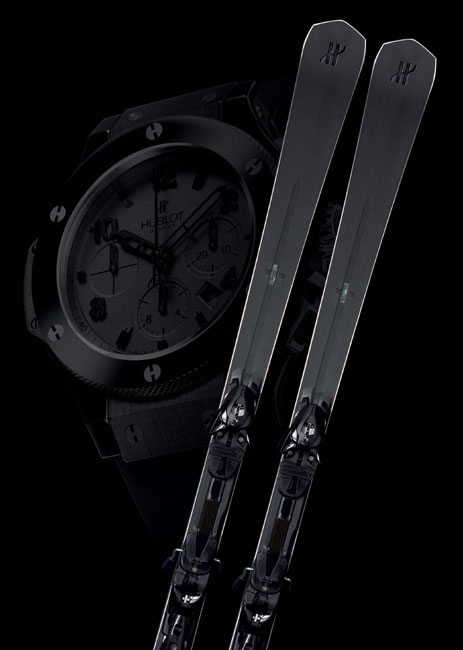 Hublot : tout schuss avec ses skis « All Black » Hublot : tout schuss avec ses skis « All Black »