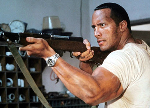 Bienvenue dans la jungle, The Rock, DR