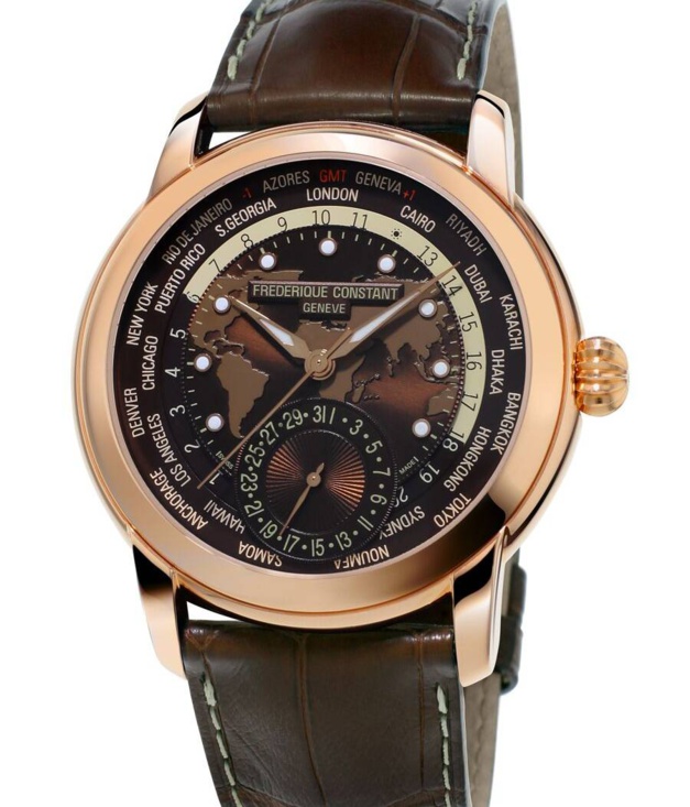 Frédérique Constant Manufacture Worltimer : direction... cadran Havane Frédérique Constant Manufacture Worltimer : direction... cadran Havane