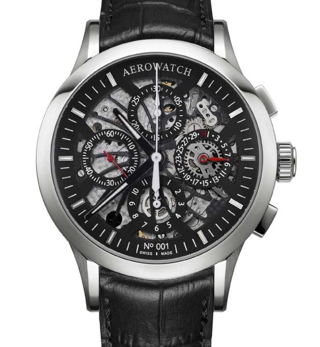 Aerowatch chronographe semi-squeletté