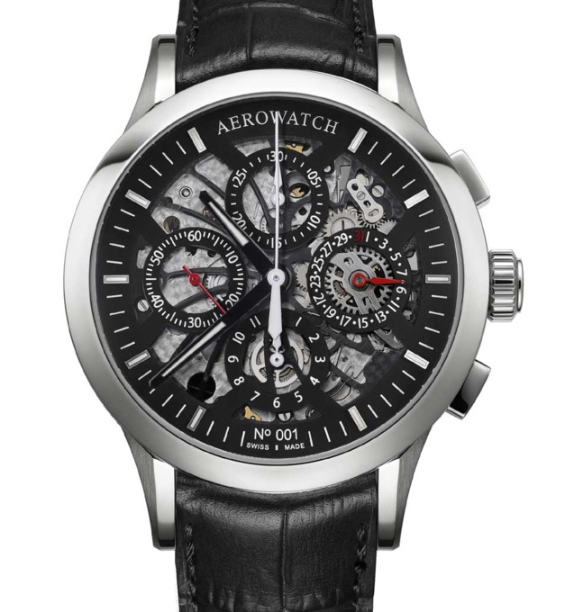 Aerowatch chronographe semi-squeletté Aerowatch chronographe semi-squeletté