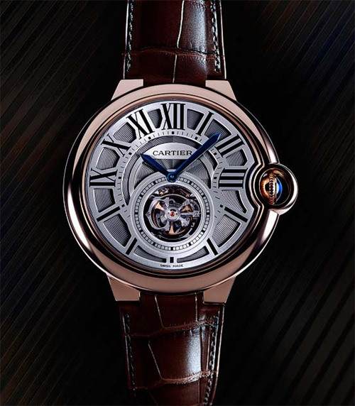 Ballon bleu, tourbillon volant de chez Cartier Ballon bleu, tourbillon volant de chez Cartier
