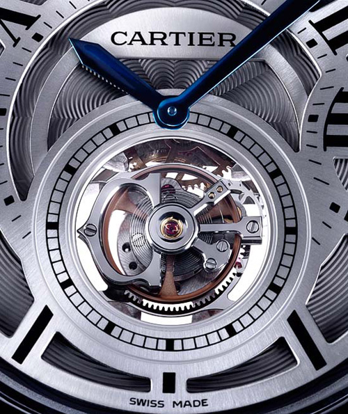 Ballon bleu de Cartier avec tourbillon volant Ballon bleu de Cartier avec tourbillon volant