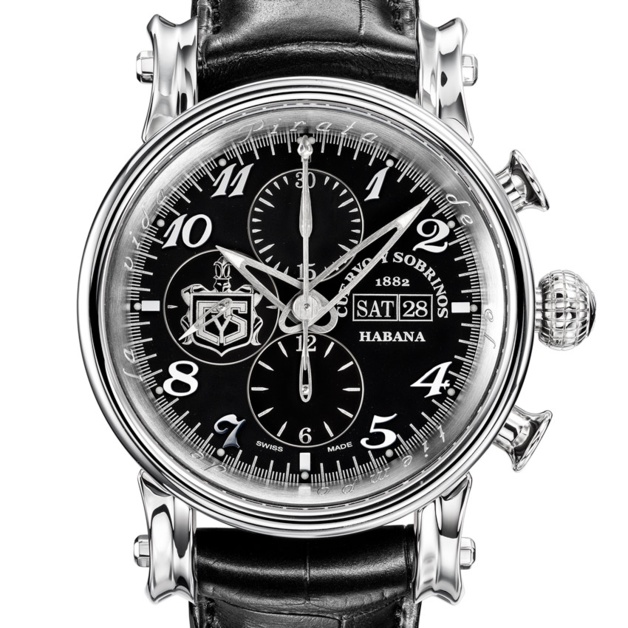 Cuervo y Sobrinos Torpedo Pirata Chrono Day Date Cuervo y Sobrinos Torpedo Pirata Chrono Day Date