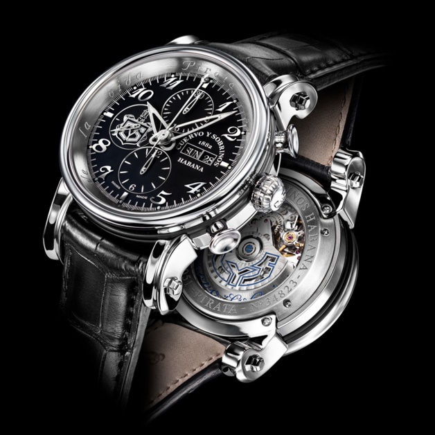 Cuervo y Sobrinos Torpedo Pirata Chrono Day Date Cuervo y Sobrinos Torpedo Pirata Chrono Day Date