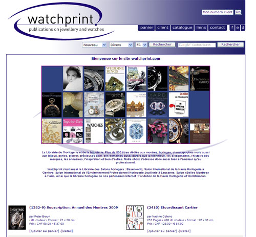 Watchprint.com : toute la littérature horlogère en quelques clics...