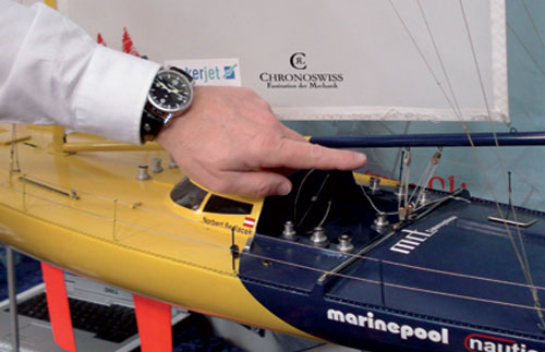 Vendée Globe : Norbert Sedlacek sur Nauticsport-Kapsch porte une Timemaster Chronoswiss Vendée Globe : Norbert Sedlacek sur Nauticsport-Kapsch porte une Timemaster Chronoswiss