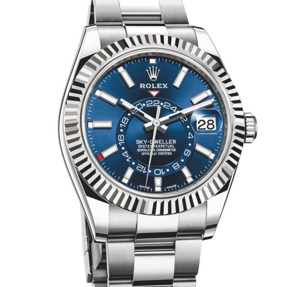 rolex sky dweller blue prix