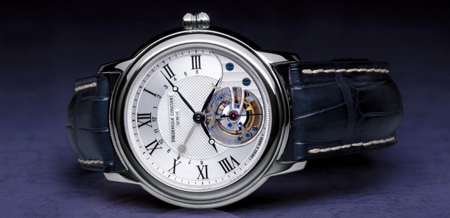 Frédérique Constant présente son tourbillon manufacture dans un boitier en or gris