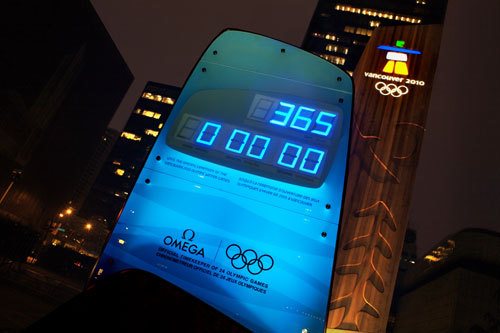 Omega lance le compte à rebours des JO d’hiver de Vancouver 2010 Omega lance le compte à rebours des JO d’hiver de Vancouver 2010