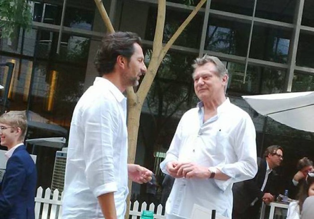 Max Busser en pleine discussion avec François-Paul Journe pendant la DWW 2016