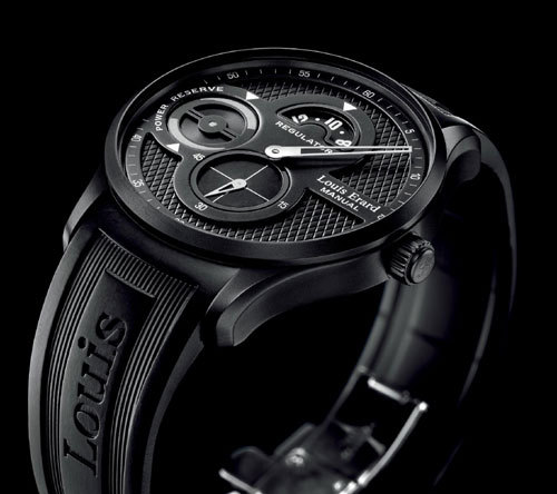 Louis Erard : un régulateur « full black » à prix doux Louis Erard : un régulateur « full black » à prix doux