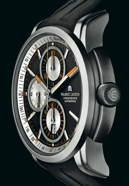 Maurice Lacroix : du Full Black et du titane pour la Pontos Chronographe Sport