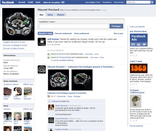 Le monde de l’horlogerie de luxe s’installe sur Facebook