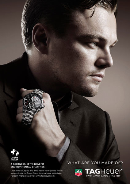 Leonardo di Caprio dans la nouvelle campagne de communication TAG Heuer