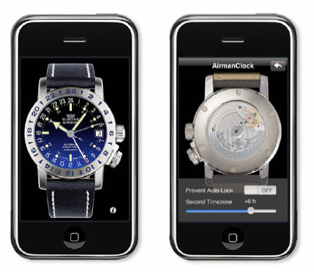 Une Airman 17 Glycine Watch sur votre iPhone