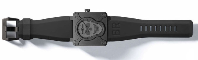Instrument BR01 Airborne : touche pas à ma montre, tête de mort Instrument BR01 Airborne : touche pas à ma montre, tête de mort