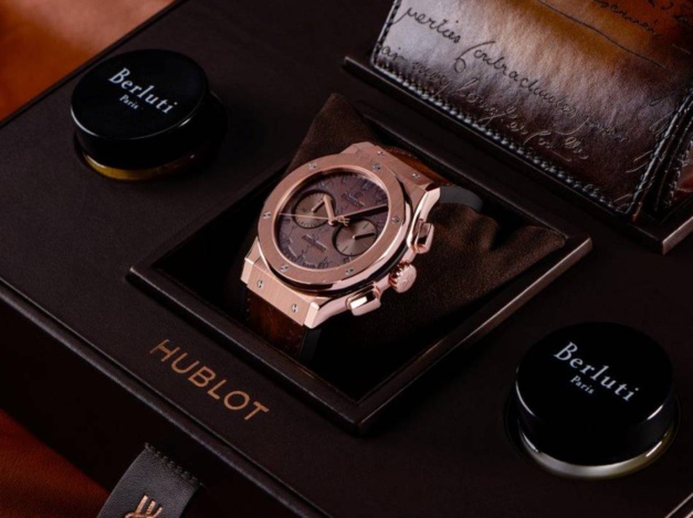 Hublot Classic Fusion Berluti : chrono cuir Hublot Classic Fusion Berluti : chrono cuir