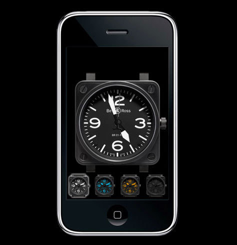 Bell & Ross BR01 Instruments : disponible sur Iphone