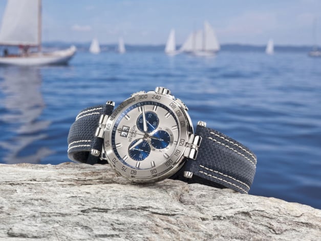 Michel Herbelin Newport : nouveau chrono grande date quartz Michel Herbelin Newport : nouveau chrono grande date quartz