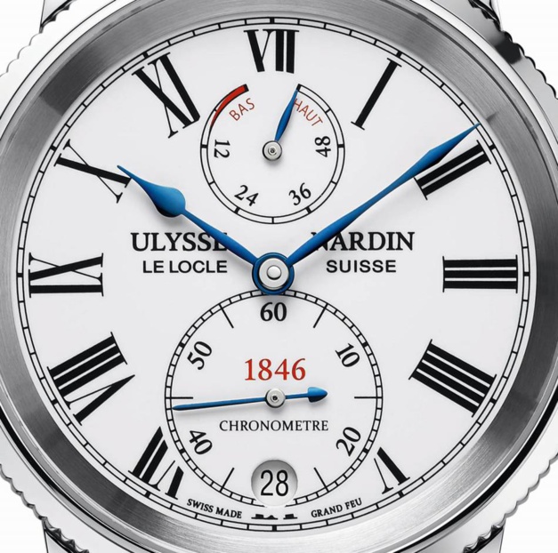 Ulysse Nardin Marine 1846 : un chronomètre manuf' à moins de 10.000 euros Ulysse Nardin Marine 1846 : un chronomètre manuf' à moins de 10.000 euros