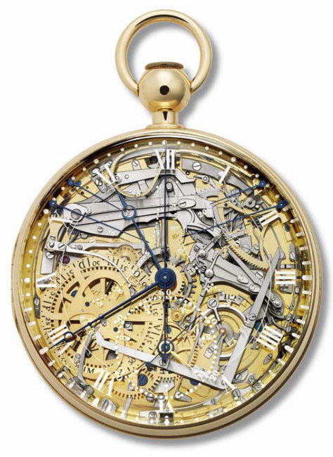 Breguet n° B1160 Marie-Antoinette (recto)